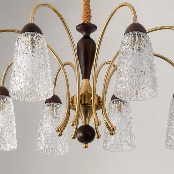 Lucian Chandelier - French Vintage Dining Room Glass Light Fixture | Vinlighting