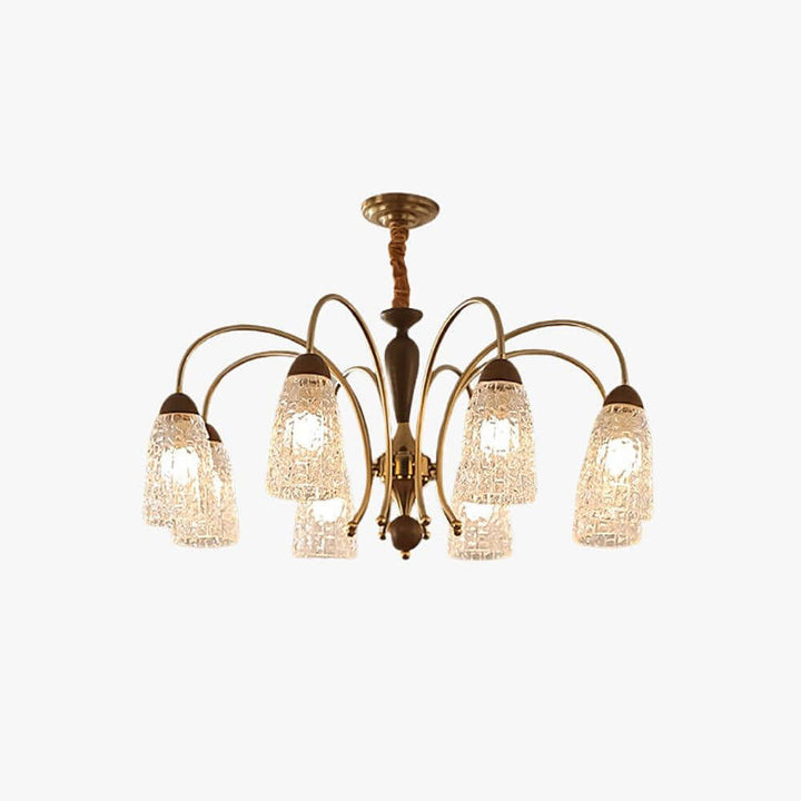 Lucian Chandelier - French Vintage Dining Room Glass Light Fixture | Vinlighting