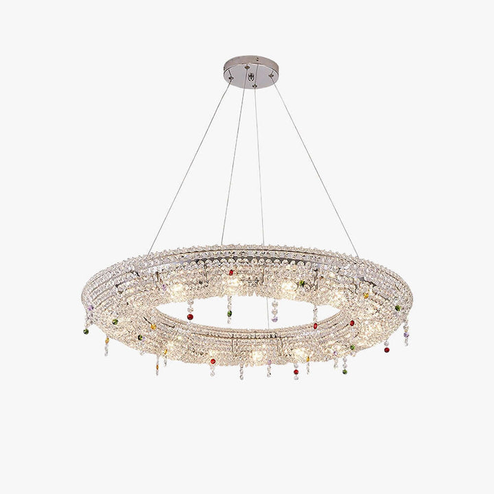 Lumori Chandelier Contemporary Round Luxury Crystal Pendant