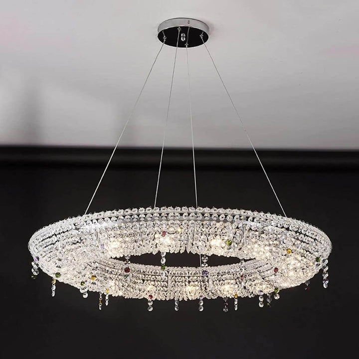 Lumori Chandelier Contemporary Round Luxury Crystal Pendant