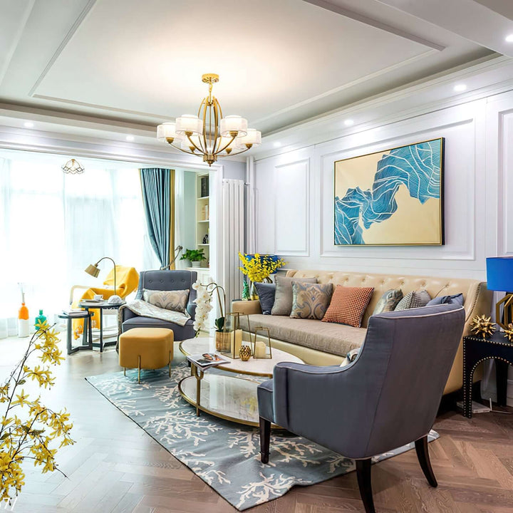 Lunavix Chandelier - Mid Century Retro Living Room Chandelier