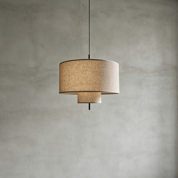 Luneth Pendant Light - Wabi-Sabi Tiered Fabric Hanging Light Decor | Vinlighting