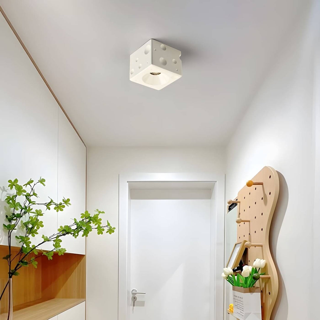 Luneya Ceiling Light - Simple Cheese Block Resin Ceiling Light