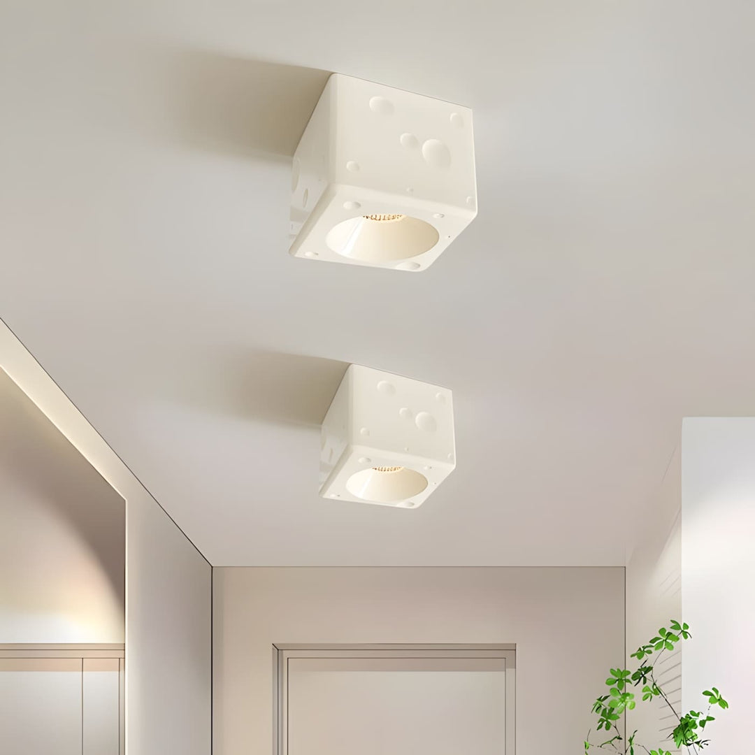 Luneya Ceiling Light - Simple Cheese Block Resin Ceiling Light