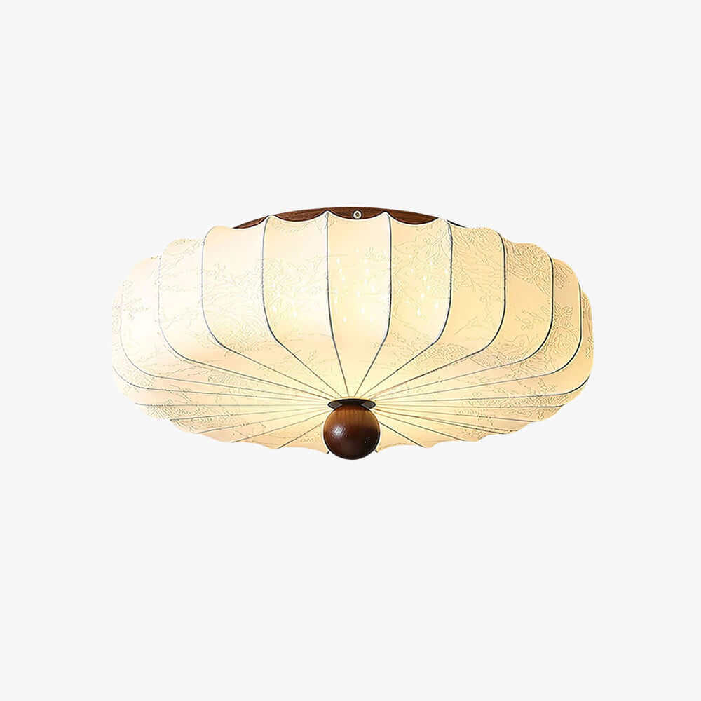 Luneya French Vintage Bedroom Fabric Ceiling Light