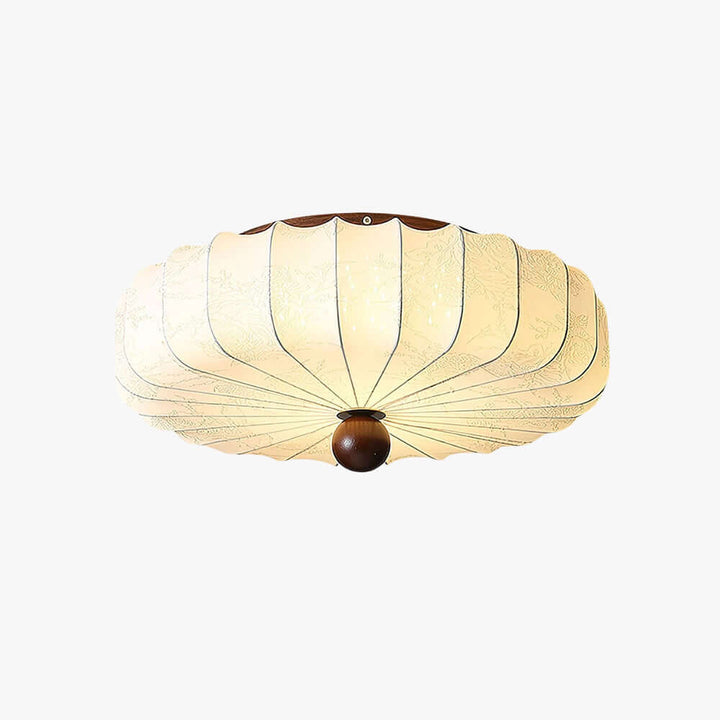 Luneya French Vintage Bedroom Fabric Ceiling Light