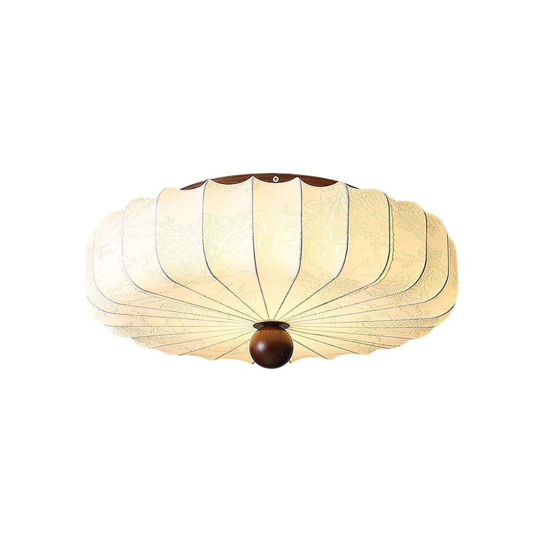 Luneya French Vintage Bedroom Fabric Ceiling Light