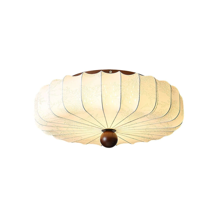 Luneya French Vintage Bedroom Fabric Ceiling Light
