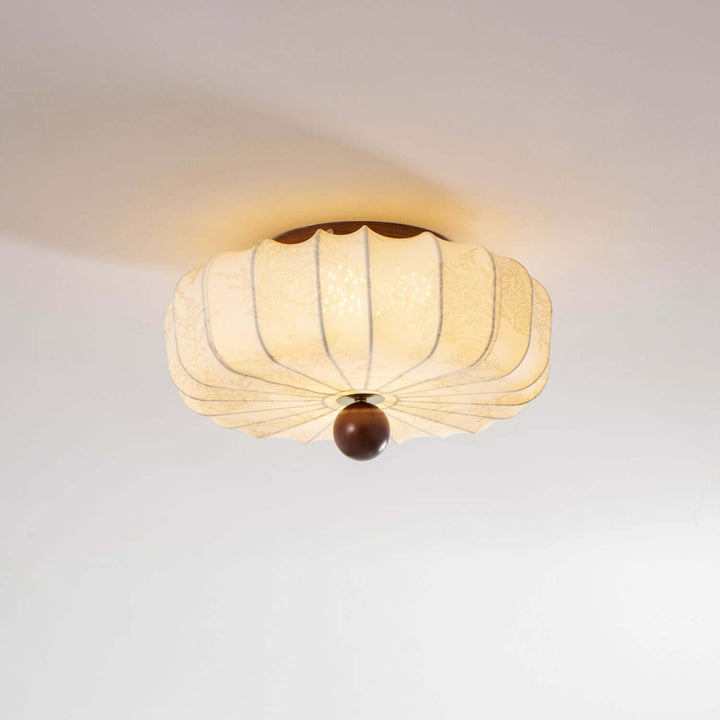 Luneya French Vintage Bedroom Fabric Ceiling Light