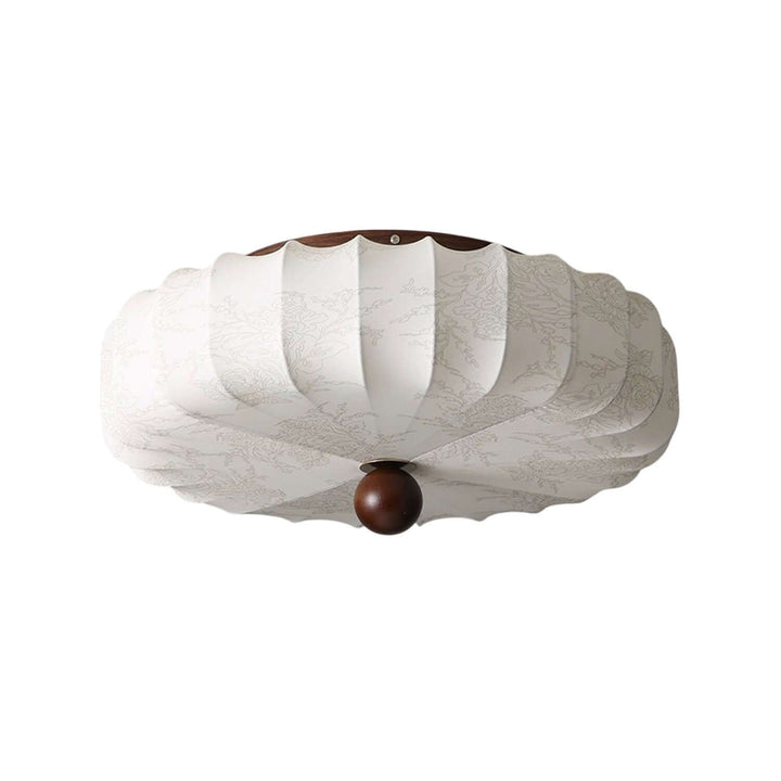 Luneya French Vintage Bedroom Fabric Ceiling Light