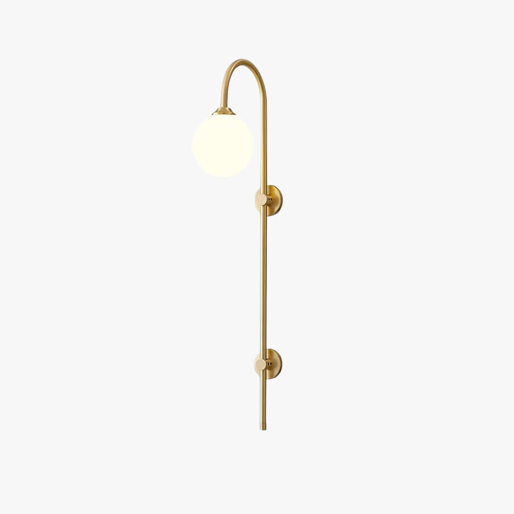 Lunivex Wall Lamp – Spherical Brass Postmodern Wall Sconce