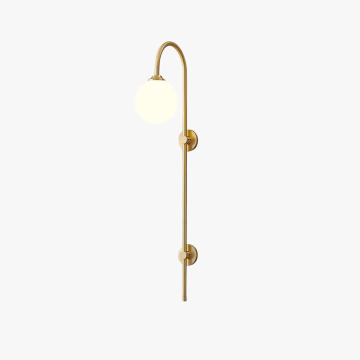 Lunivex Wall Lamp – Spherical Brass Postmodern Wall Sconce