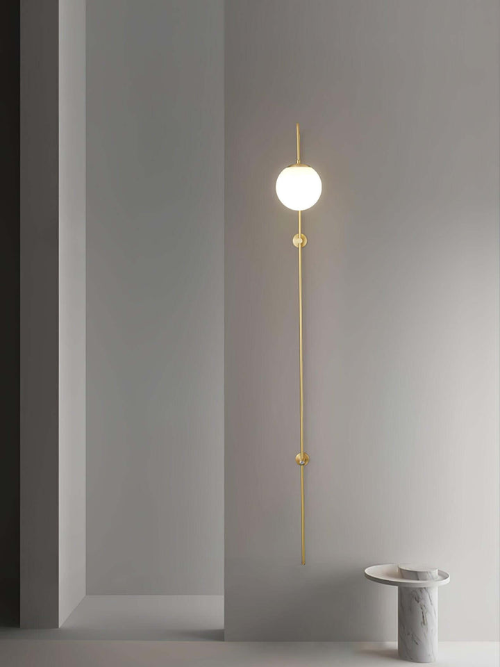 Lunivex Wall Lamp – Spherical Brass Postmodern Wall Sconce