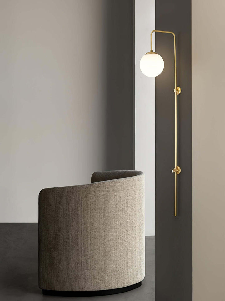 Lunivex Wall Lamp – Spherical Brass Postmodern Wall Sconce