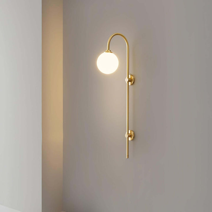 Lunivex Wall Lamp – Spherical Brass Postmodern Wall Sconce