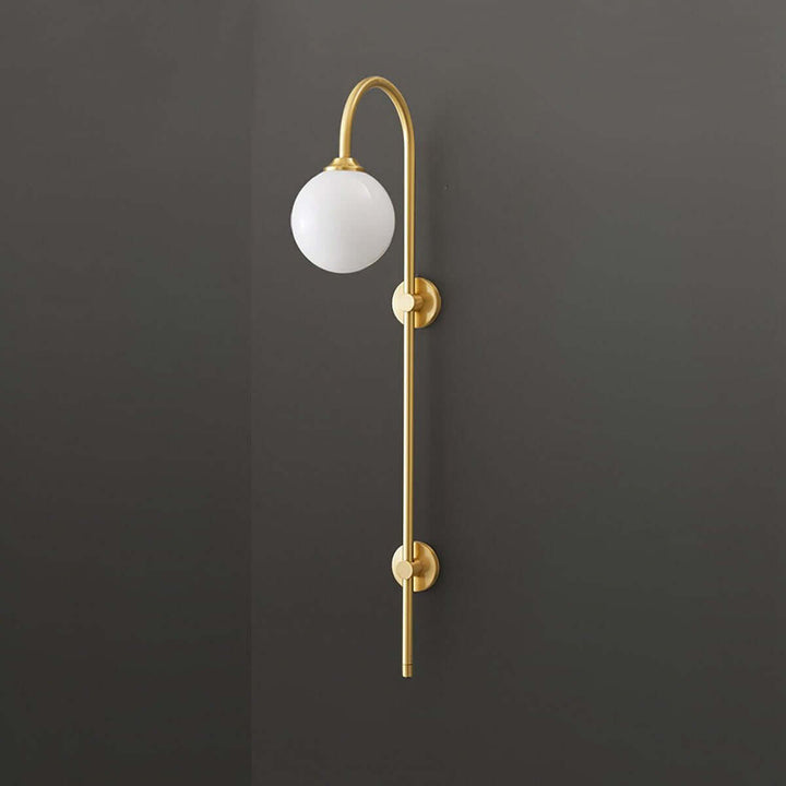 Lunivex Wall Lamp – Spherical Brass Postmodern Wall Sconce