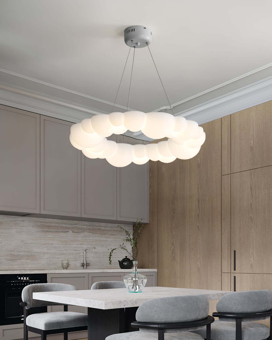 Lunov Chandelier – Nordic Cream Style Creative Decorative Lamp