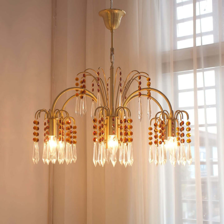 Lunva Chandelier – French Vintage Crystal Chandelier