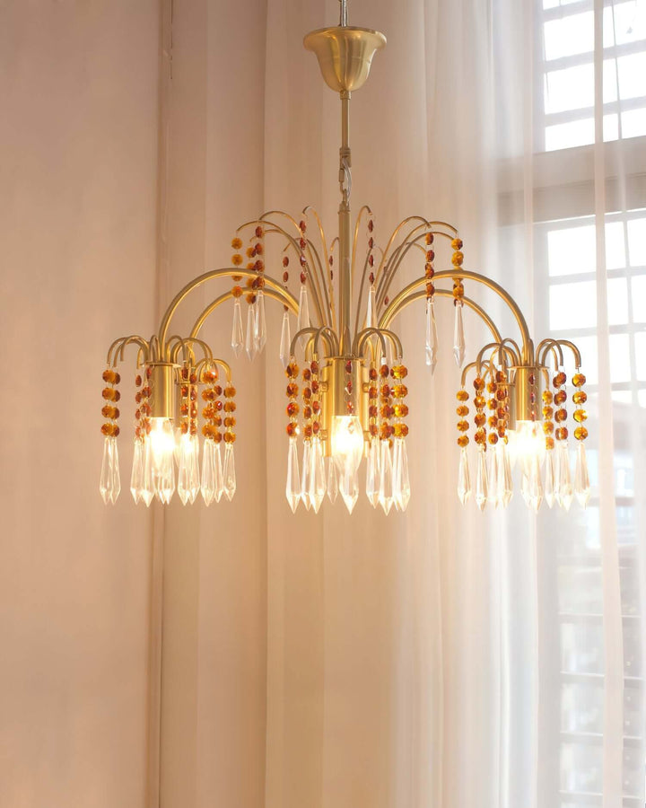 Lunva Chandelier – French Vintage Crystal Chandelier