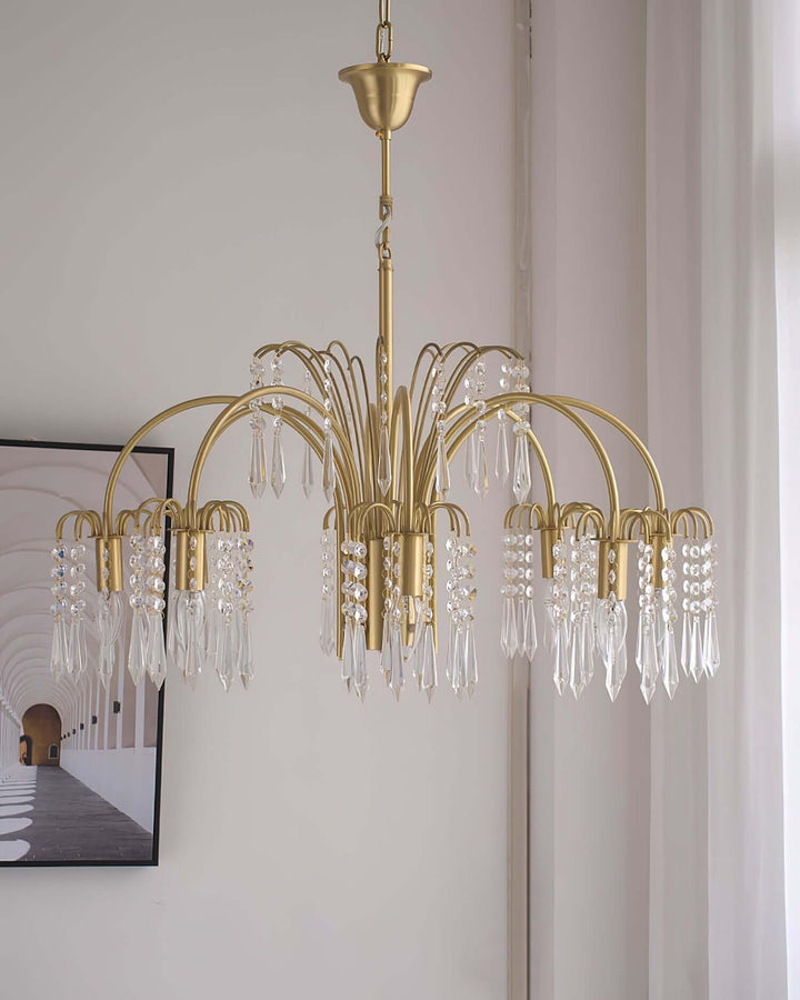 Lunva Chandelier – French Vintage Crystal Chandelier