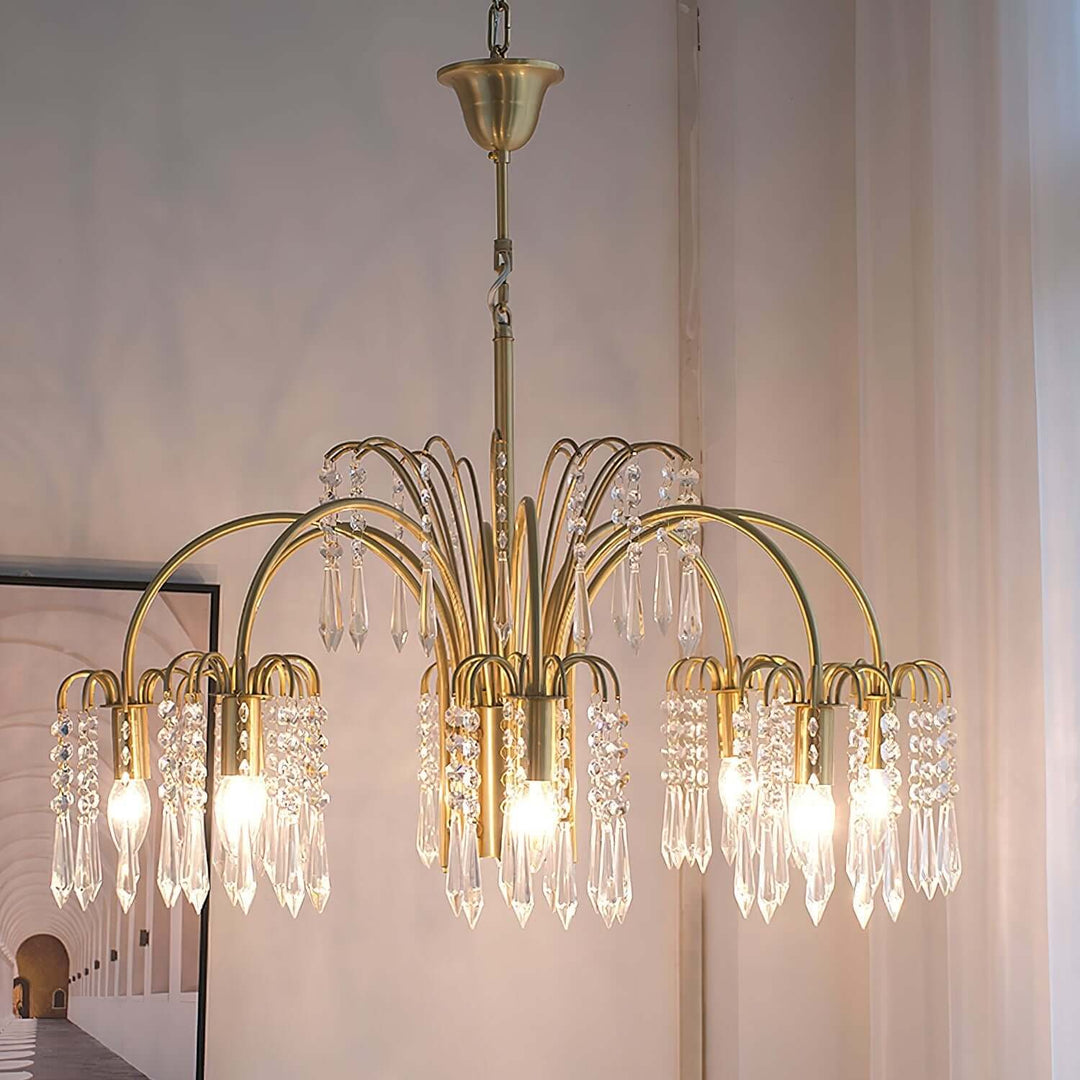 Lunva Chandelier – French Vintage Crystal Chandelier