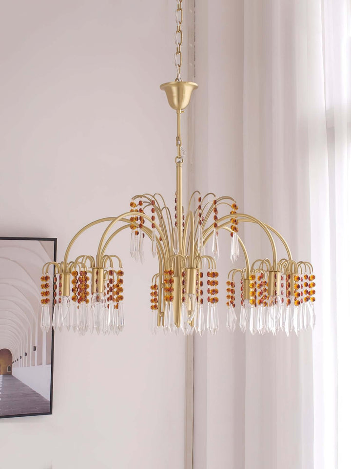 Lunva Chandelier – French Vintage Crystal Chandelier