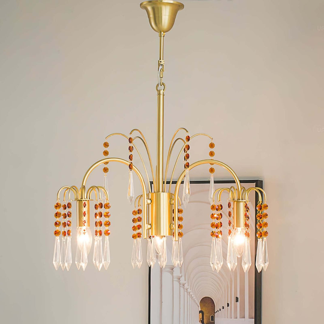 Lunva Chandelier – French Vintage Crystal Chandelier