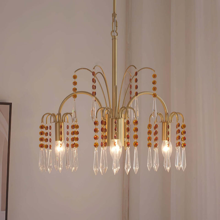 Lunva Chandelier – French Vintage Crystal Chandelier