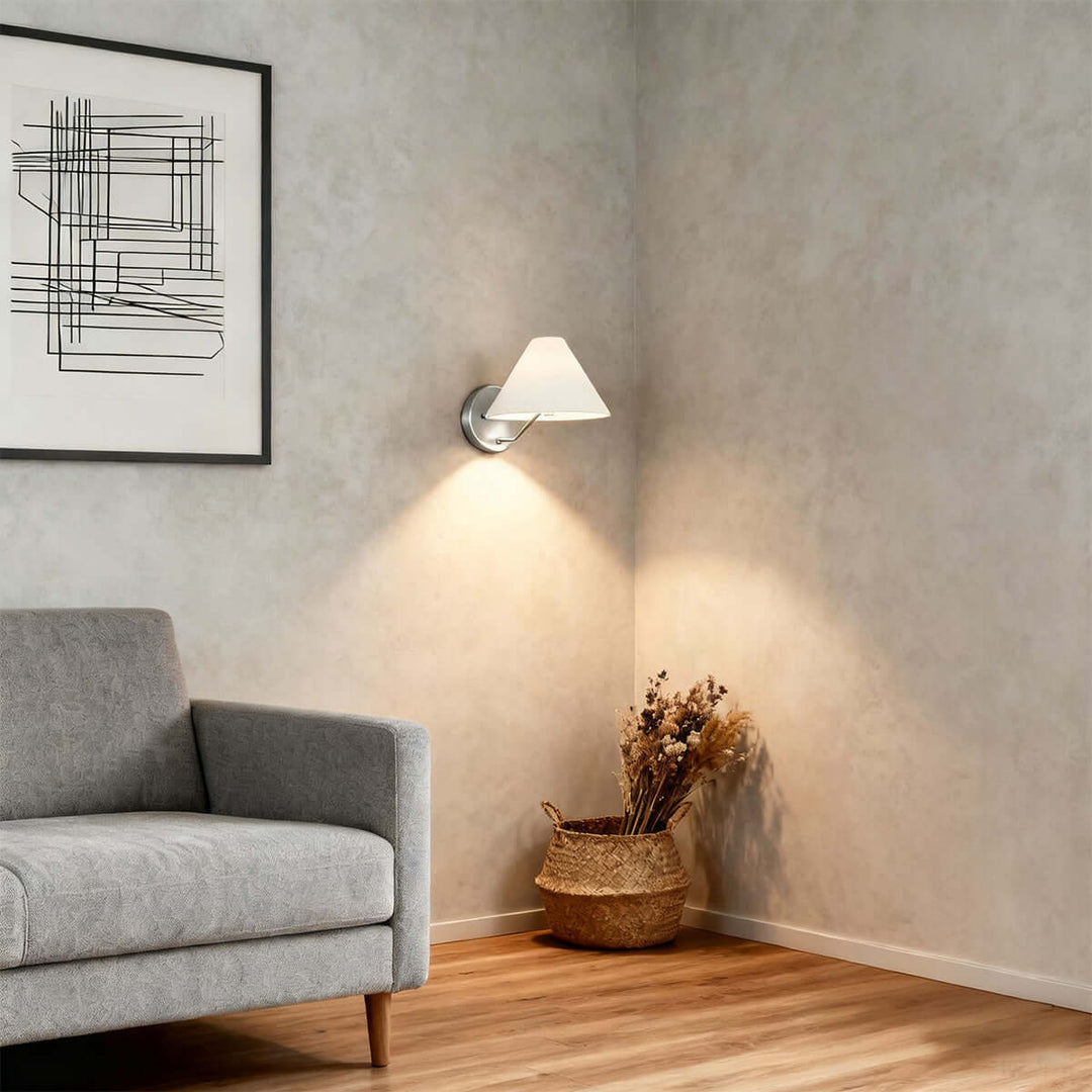 Lurean Wall Lamp – Vintage Simple Brass Fabric Aisle Lamp