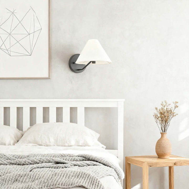 Lurean Wall Lamp – Vintage Simple Brass Fabric Aisle Lamp