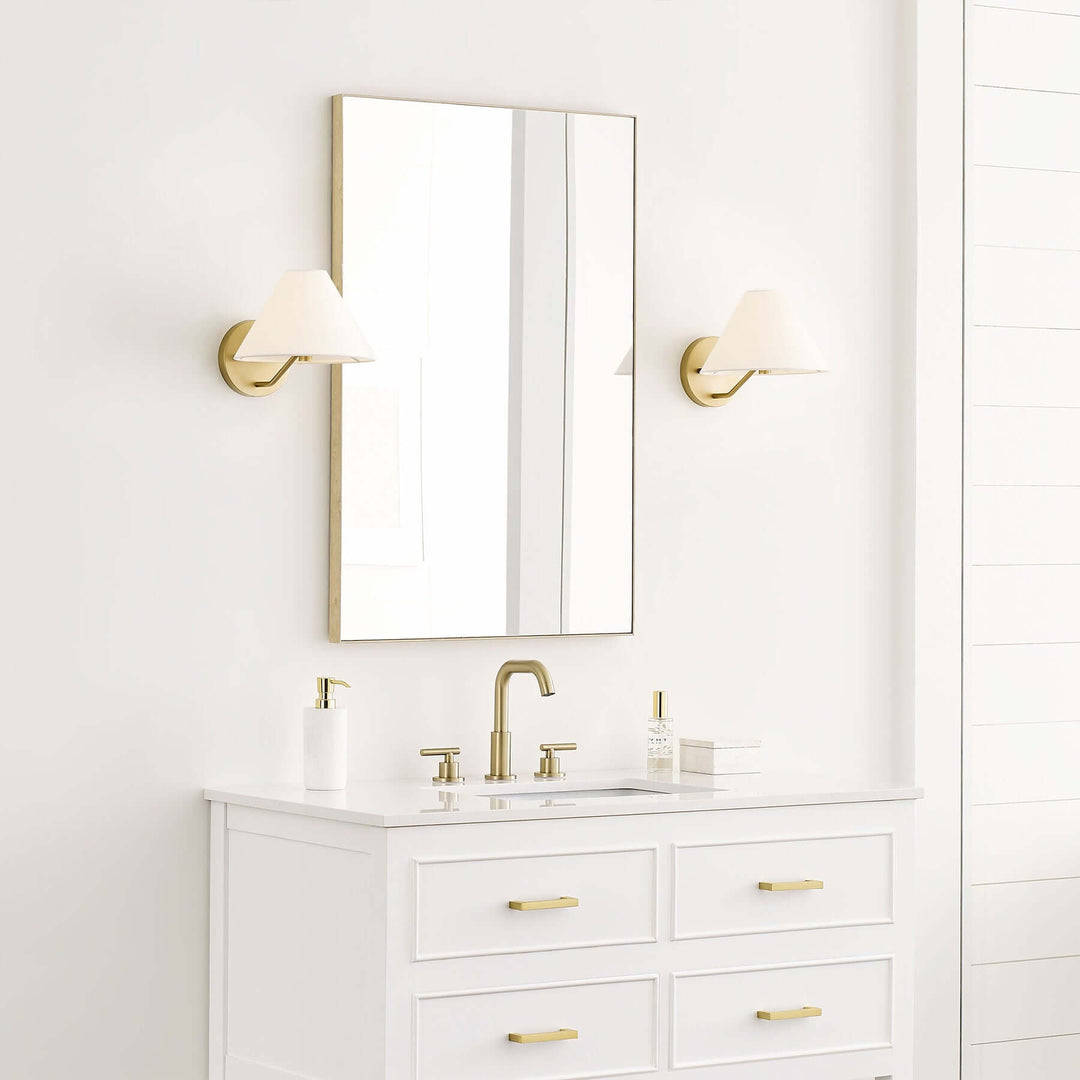 Lurean Wall Lamp – Vintage Simple Brass Fabric Aisle Lamp