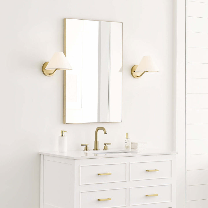 Lurean Wall Lamp – Vintage Simple Brass Fabric Aisle Lamp