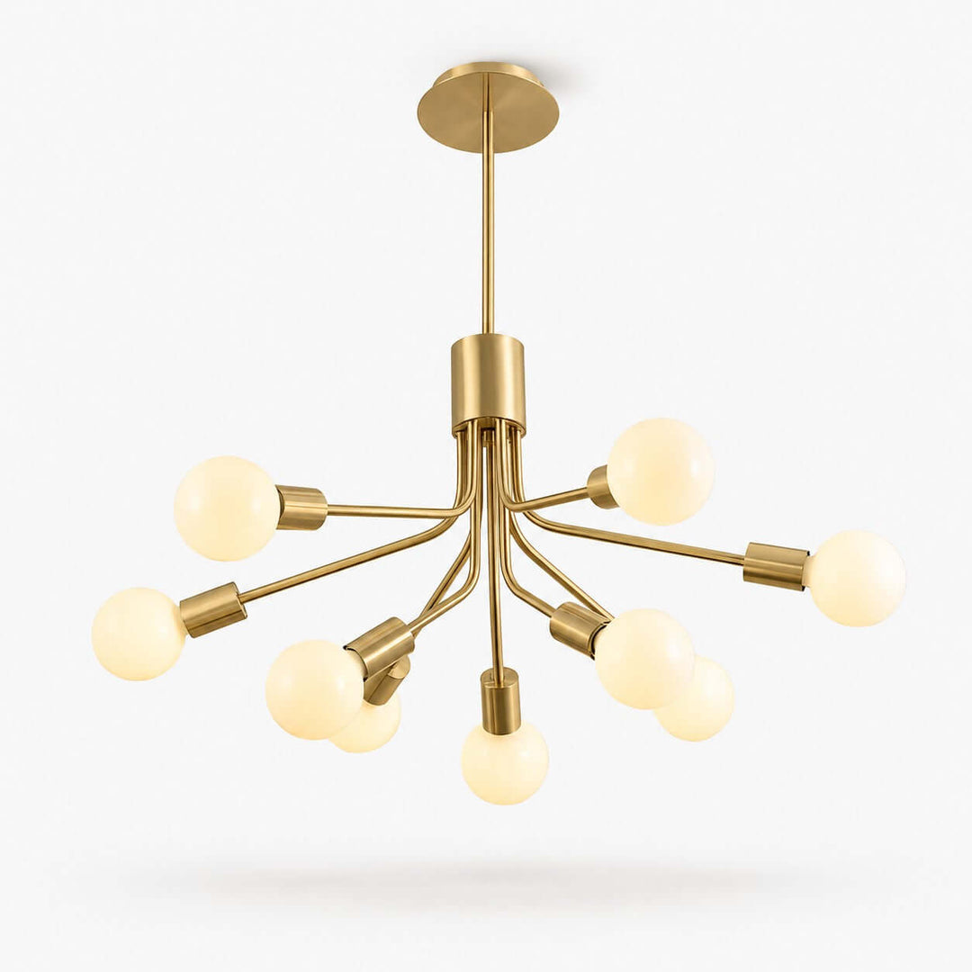 Lurnell Modern Brass Chandelier for Dining Room &amp; Living Room