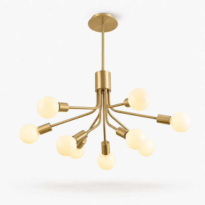 Lurnell Modern Brass Chandelier for Dining Room &amp; Living Room