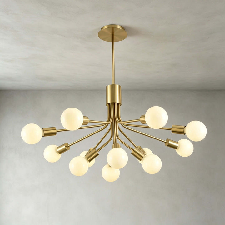 Lurnell Modern Brass Chandelier for Dining Room &amp; Living Room