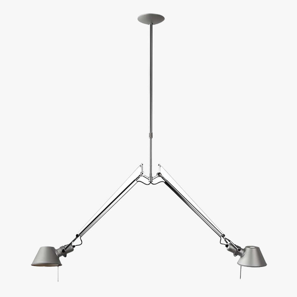 Lurvia Ceiling Light | Modern Double-Head Swing Arm Study Lamp