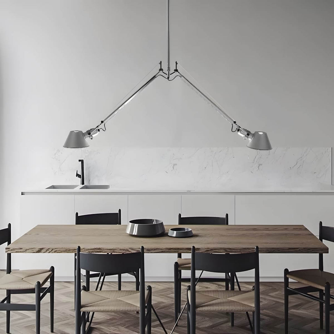 Lurvia Ceiling Light | Modern Double-Head Swing Arm Study Lamp