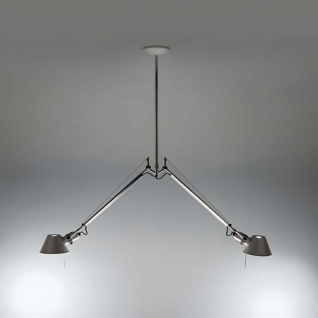 Lurvia Ceiling Light | Modern Double-Head Swing Arm Study Lamp
