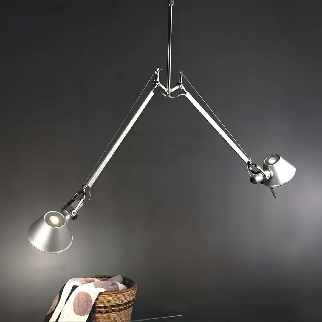 Lurvia Ceiling Light | Modern Double-Head Swing Arm Study Lamp