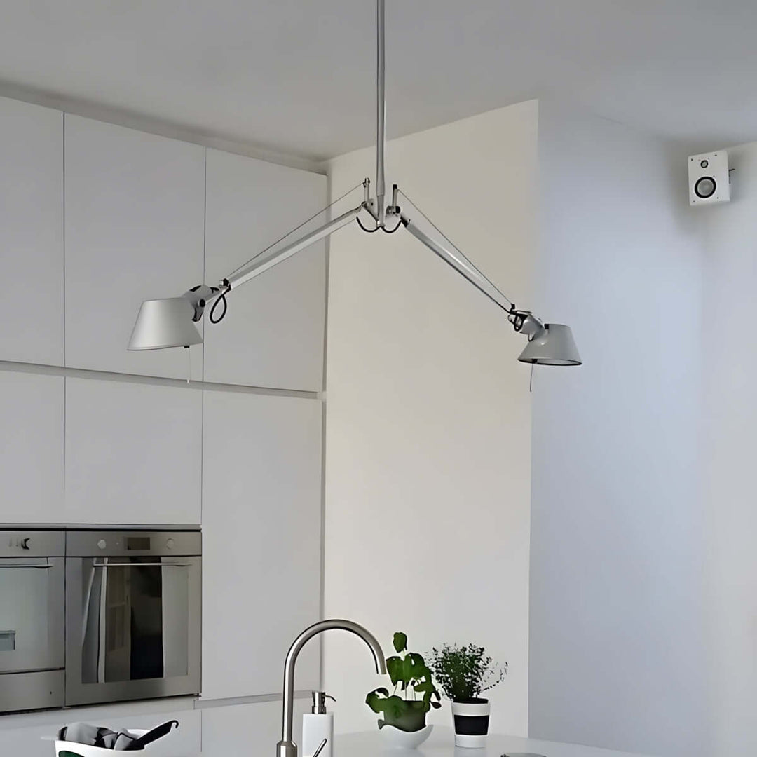 Lurvia Ceiling Light | Modern Double-Head Swing Arm Study Lamp