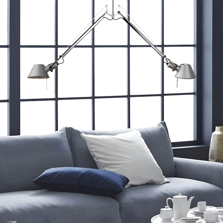 Lurvia Ceiling Light | Modern Double-Head Swing Arm Study Lamp
