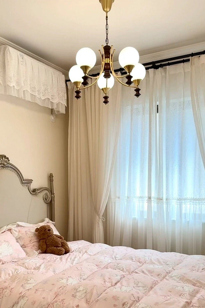 Luster Chandelier – Glass & Brass Light for Dining Area | Vinlighting