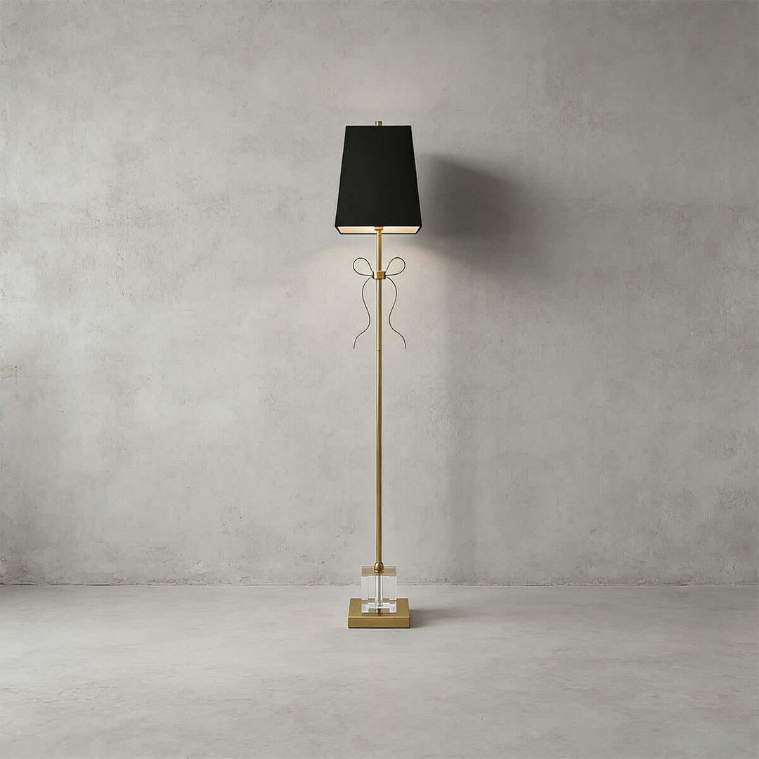 Luvano Floor Lamp - French Elegance Creative Bow Fabric