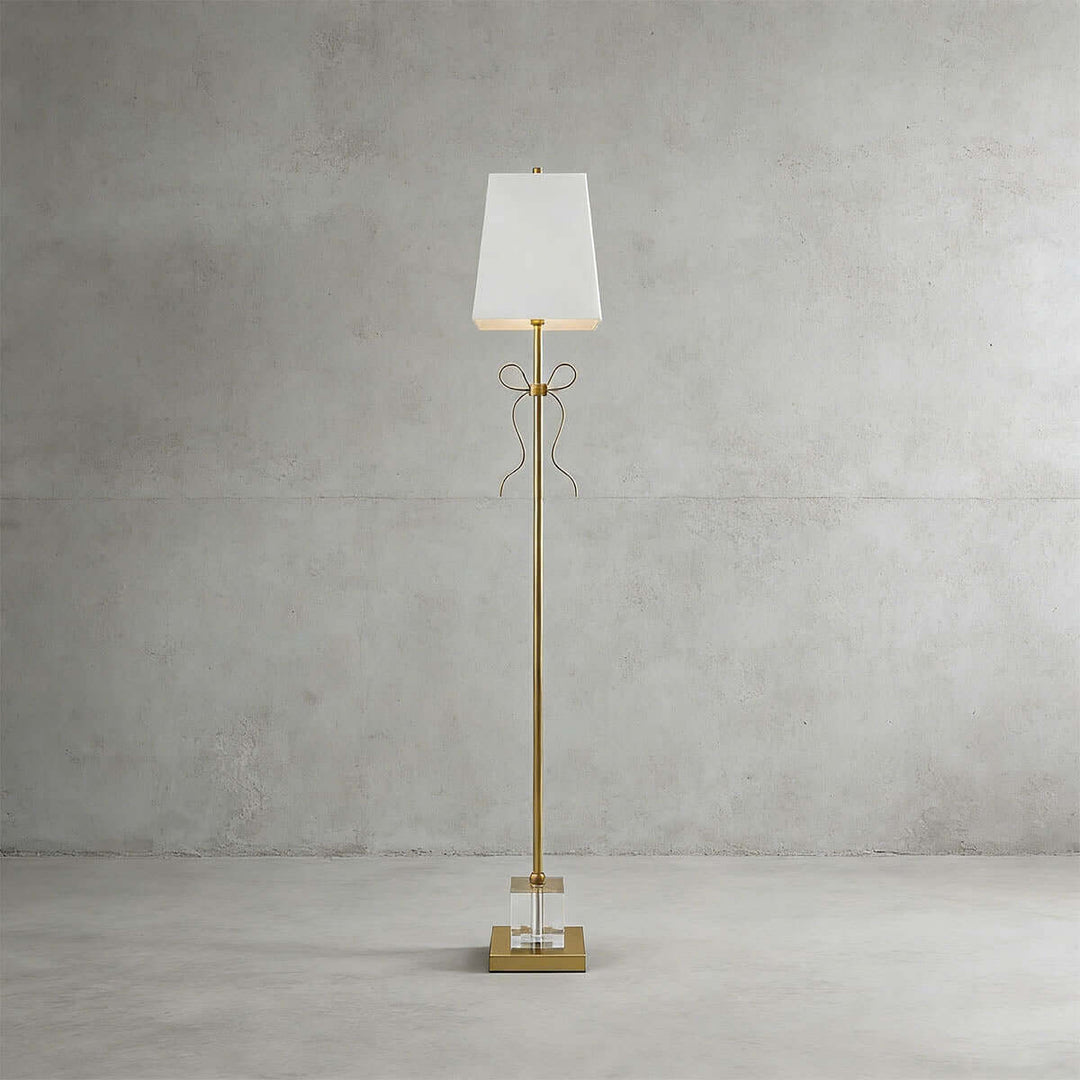 Luvano Floor Lamp - French Elegance Creative Bow Fabric