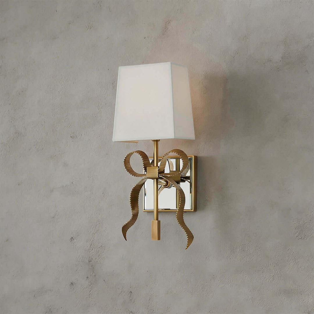 Luvano Wall Light - French Creative Bow Fabric Bedside Lamp