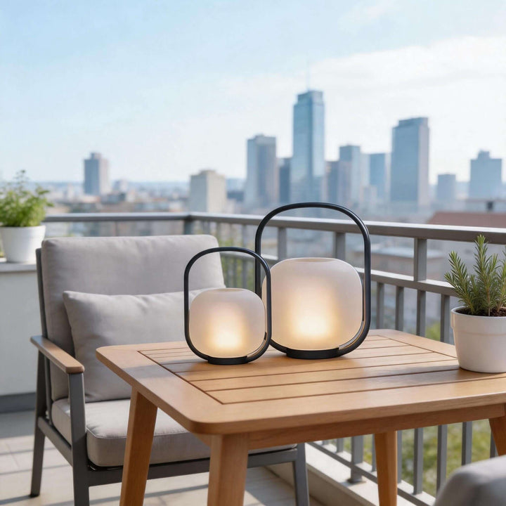 Luvano Outdoor Garden Lampp - Solar Patio Ambient Floor Lamp