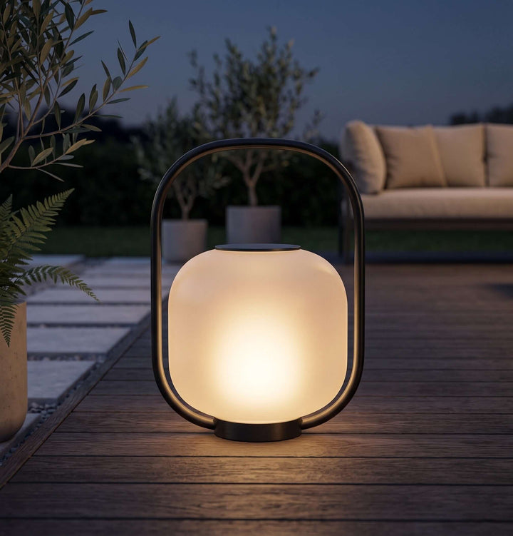 Luvano Outdoor Garden Lampp - Solar Patio Ambient Floor Lamp