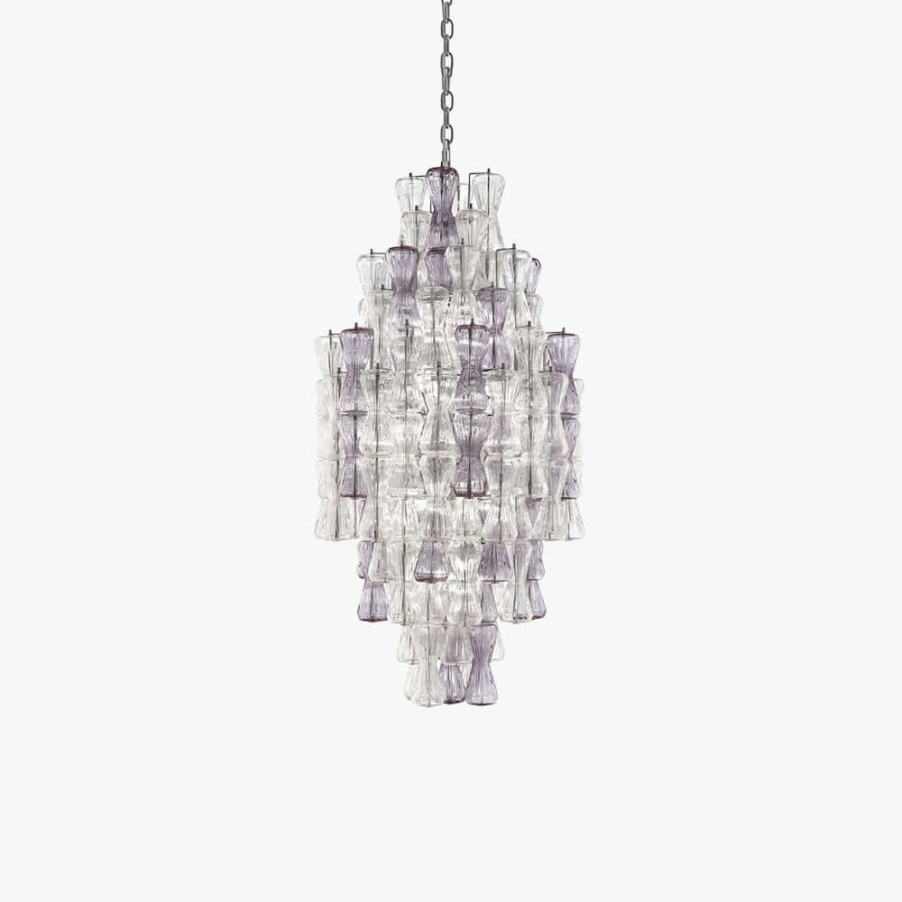 Luvira Chandelier - Glass Chandelier for Foyer and Stairway Entryway