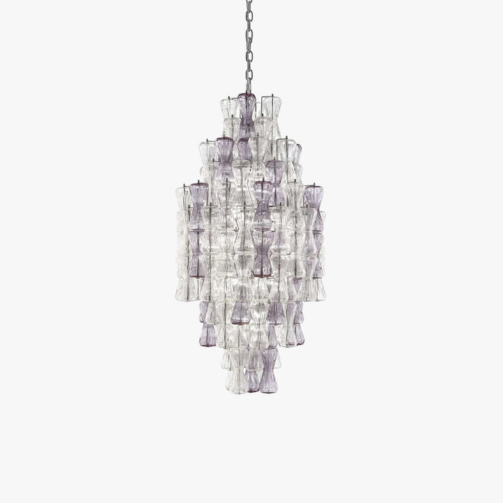 Luvira Chandelier - Glass Chandelier for Foyer and Stairway Entryway