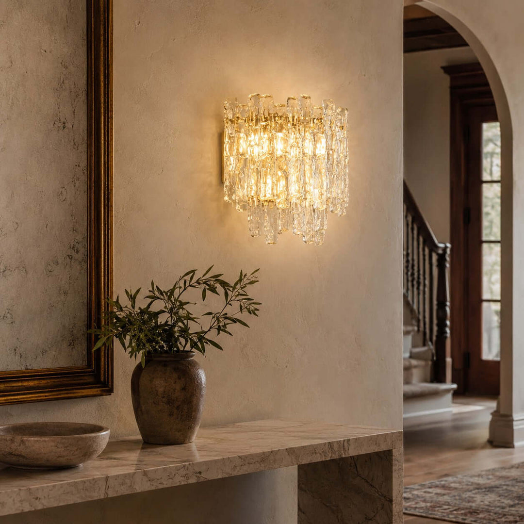 Luvira Wall Sconce - French Style Glass Wall Sconce for Wall